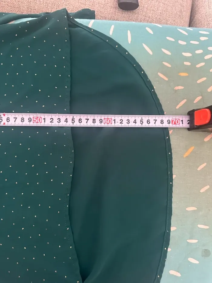 Chemise verte à pois doré - photo numéro 6