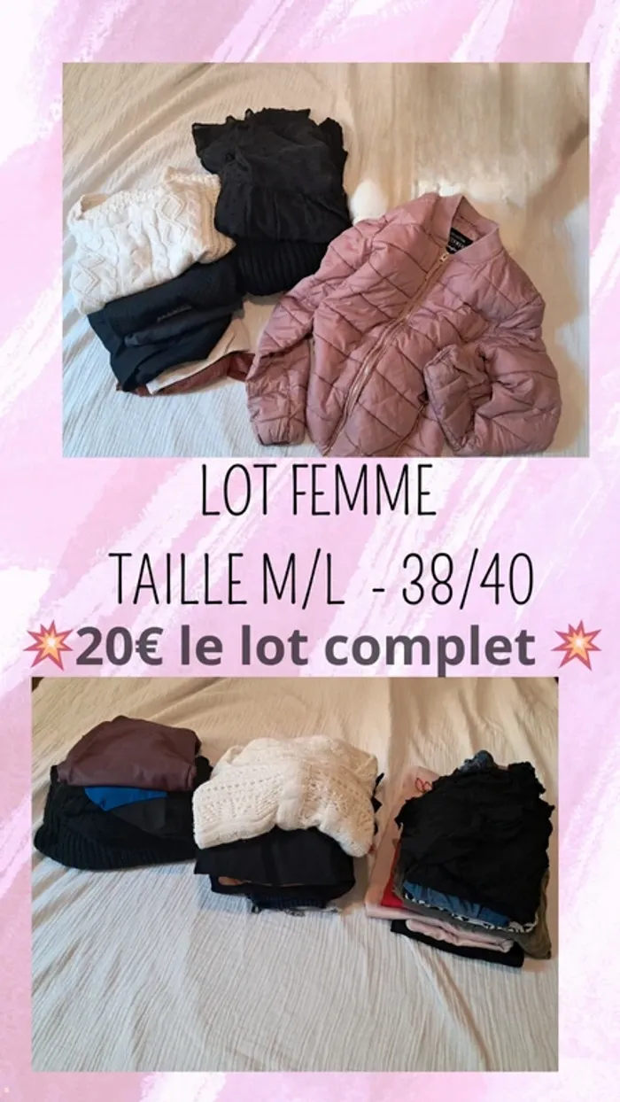 Lot Vêtements femme 38/40 - M/L