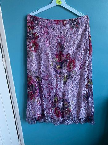 Jupe bazar Christian Lacroix dentelle et soie