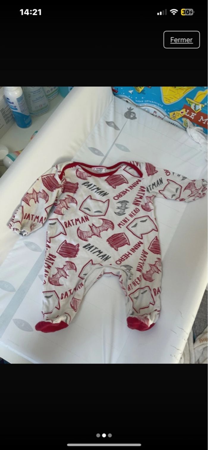 Grenouillère batman 3 mois - photo numéro 3