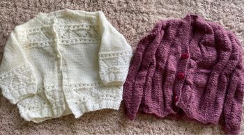 Gilet en laine fait main taille 12 mois