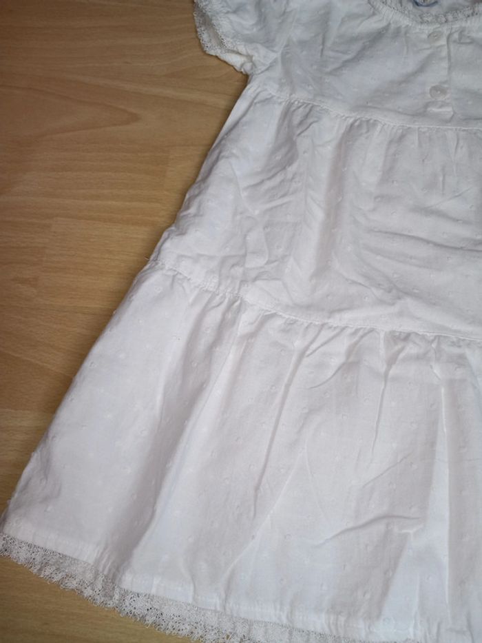 Robe blanche Petit Bateau 18 mois Excellent état - photo numéro 4