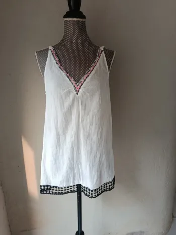 Débardeur léger blanc Taille 38 Agathe