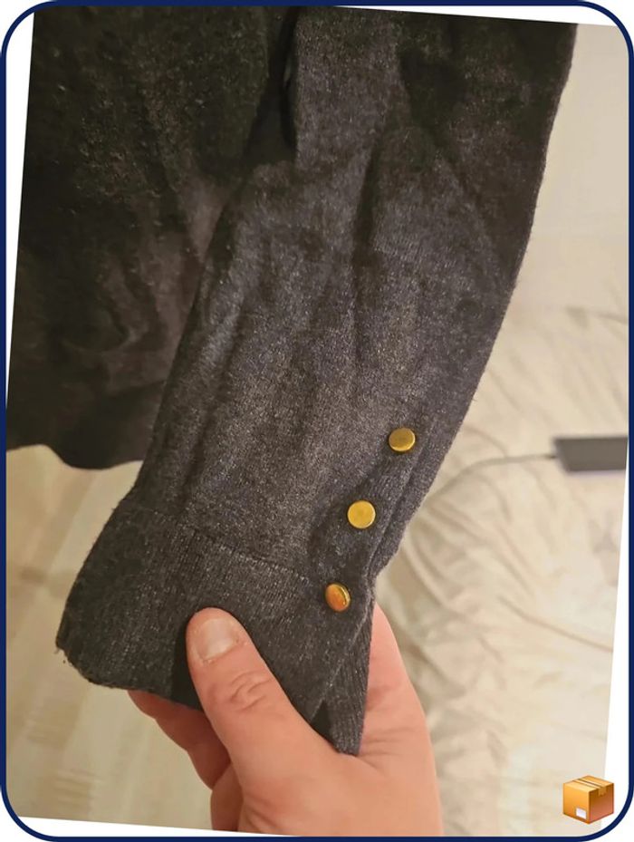 Pull gris col roulé 42 - photo numéro 2