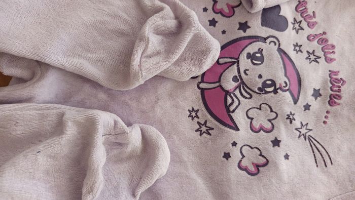 Lot 4 pyjamas velours 12 mois - photo numéro 5