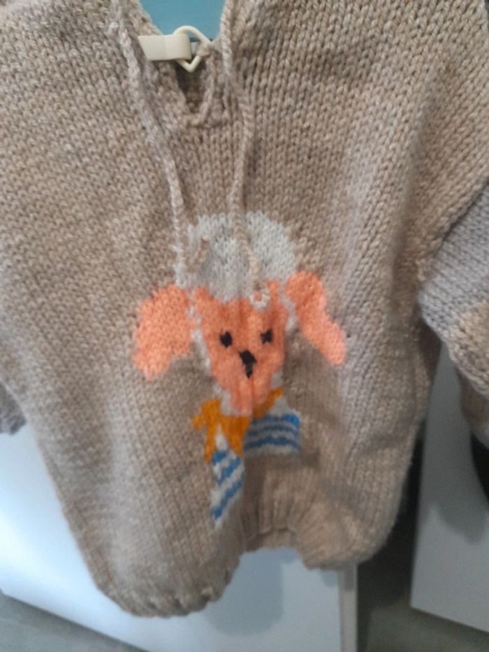Pull en laine garçon chaud - photo numéro 3
