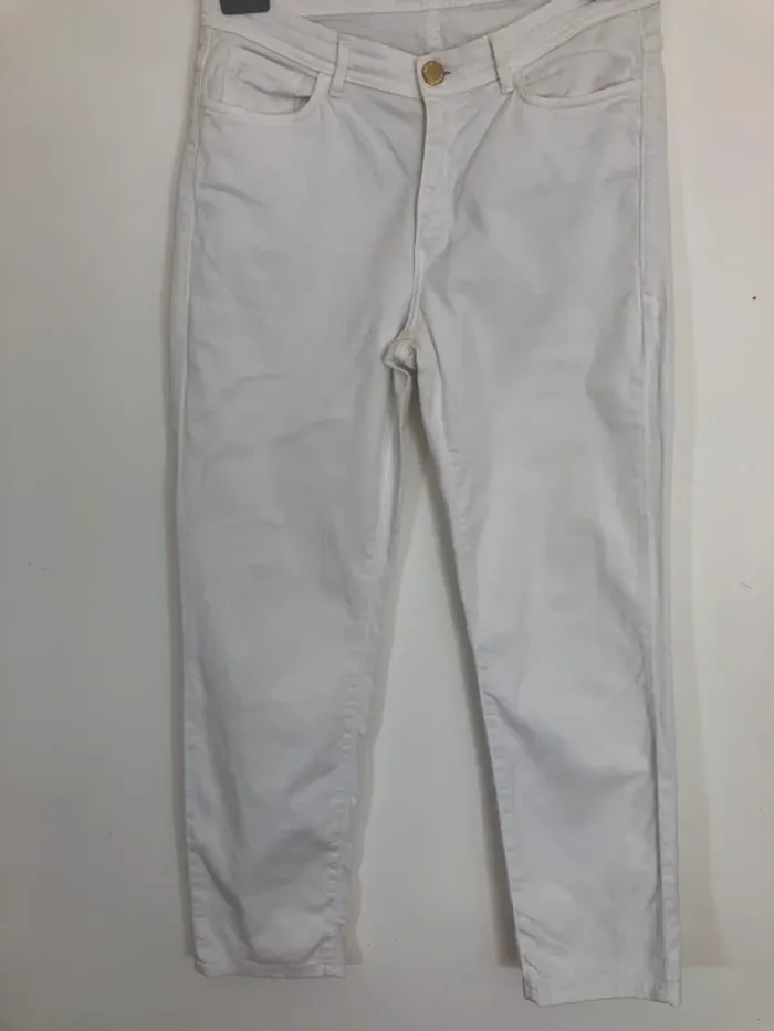 Jeans blanc Trussardi
