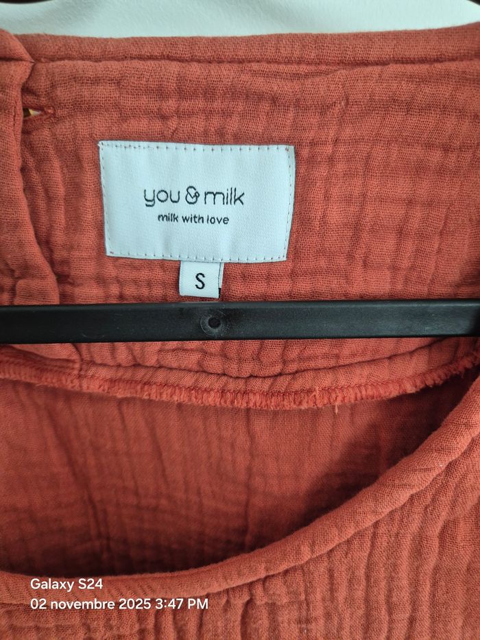 You and milk Blouse allaitement  bohémilk terracota S you&milk allaiter maternité - photo numéro 2