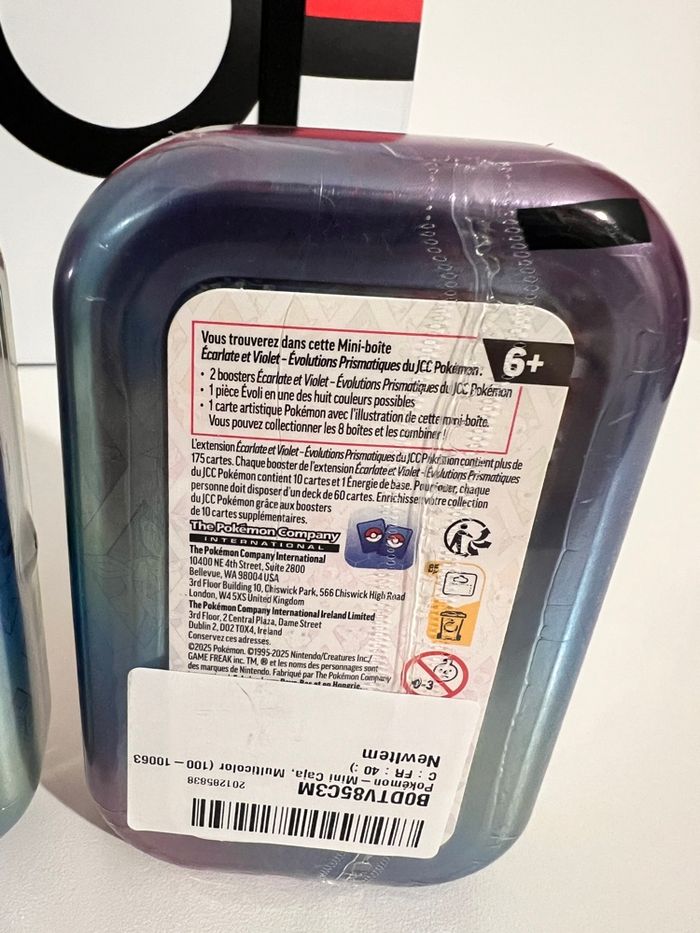 Lot de 2 mini tins évolutions prismatiques ev8.5 pyroli phyllali - photo numéro 3