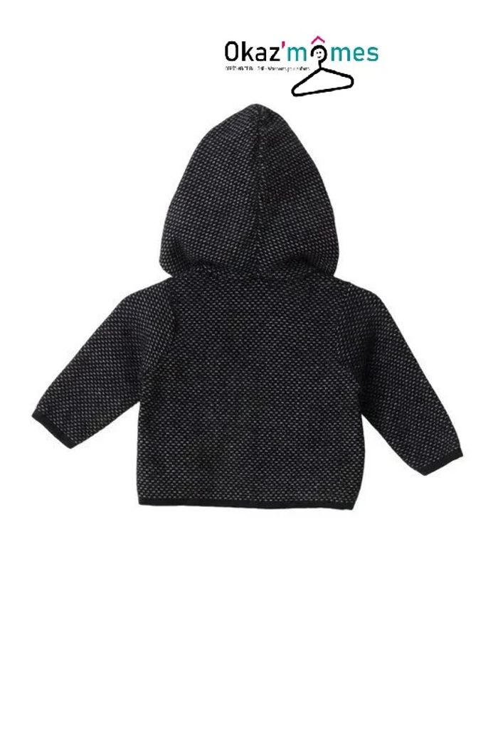 Gilet chaud à capuche (contient de la laine) - Bout'chou 12 mois (74cm) - photo numéro 2
