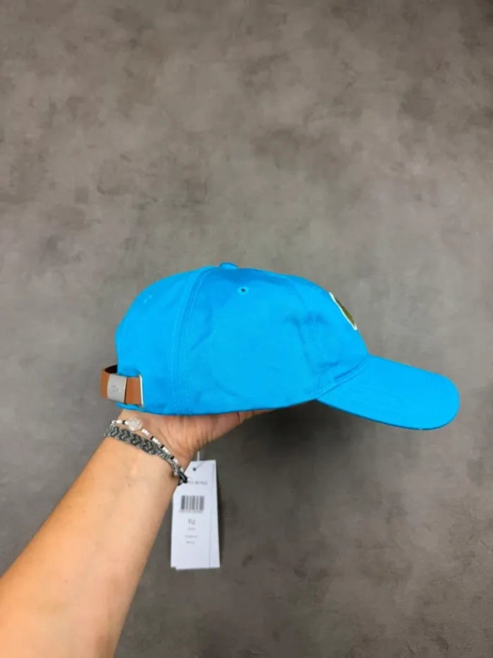 Casquette Lacoste Bleu Logo brodé Neuve - photo numéro 3