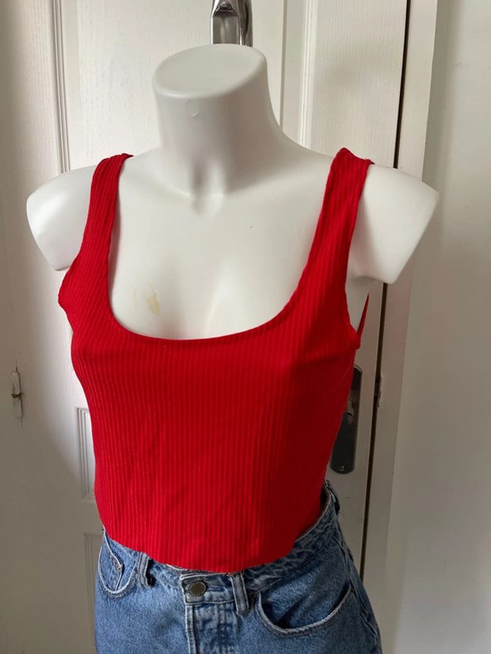 Crop top rouge - photo numéro 4