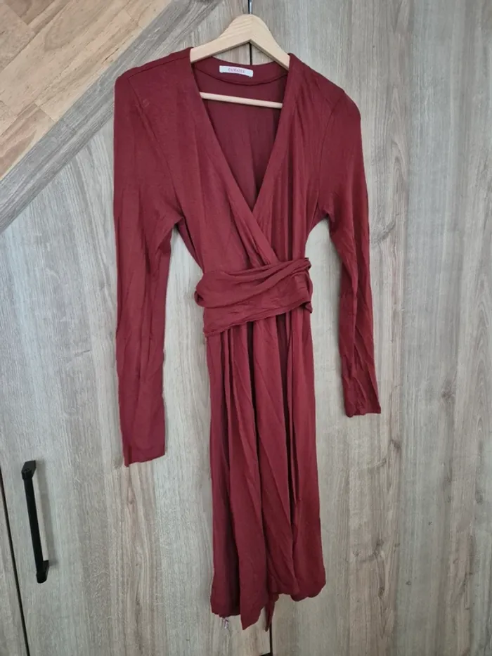 Robe longue bordeau