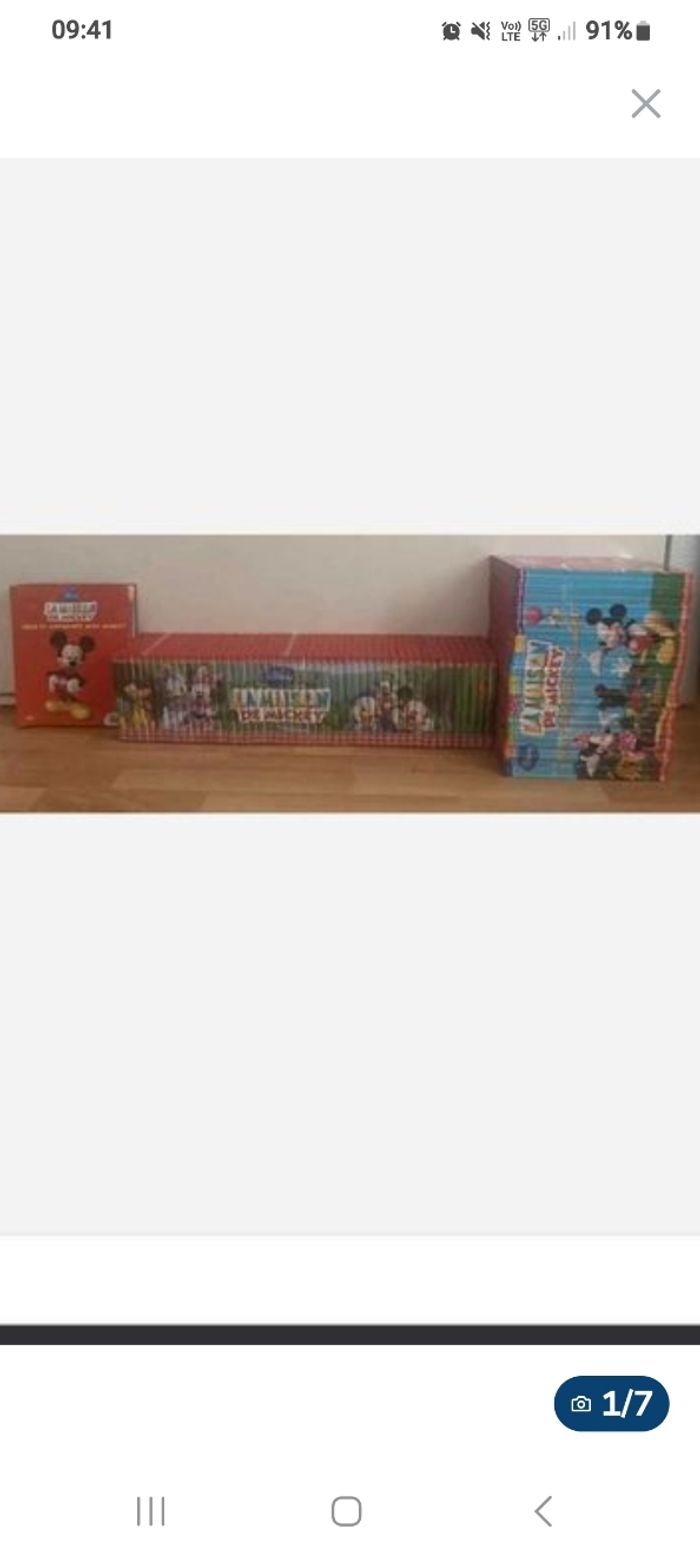 Lot Maison de Mickey et livre puzzle