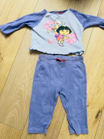 Pyjama Dora l’exploratrice violet en 2ans