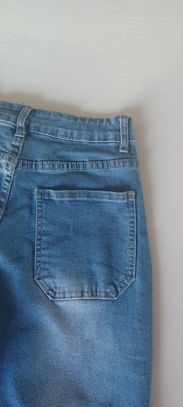 Pantalon femme jeans élastique taille s - photo numéro 8