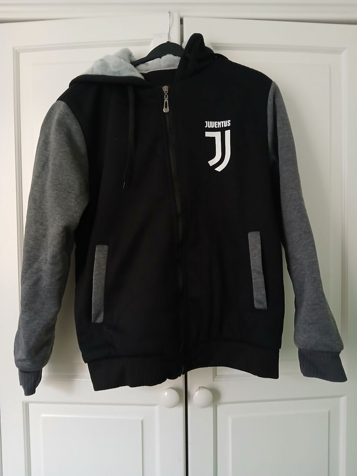 Veste à Capuche polaire gris & noir 38/M Juventus