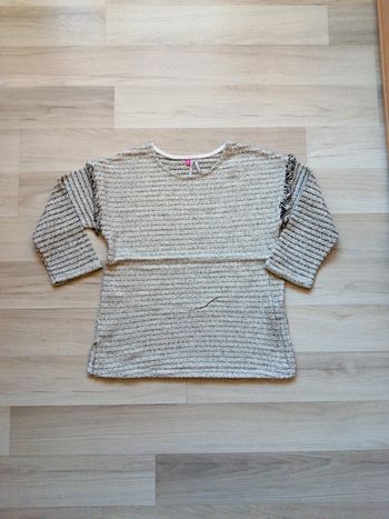 Pull fil doré manches 3/4