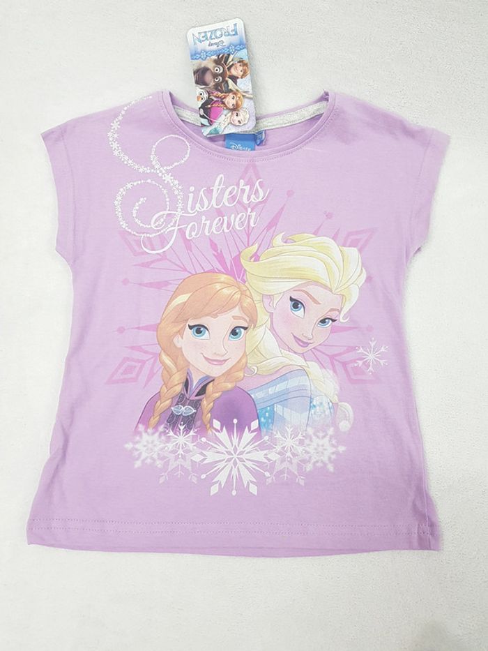 ensemble jupe t-shirt 5 ans la reine des neiges disney - photo numéro 2