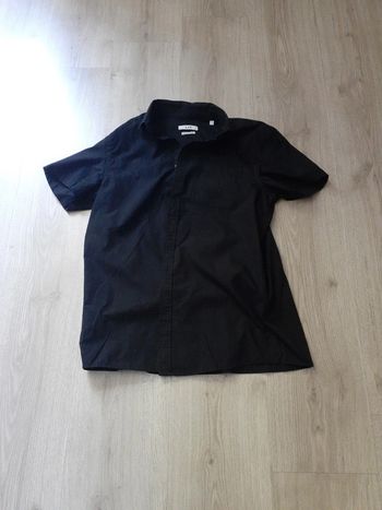 Chemise manche courte noire