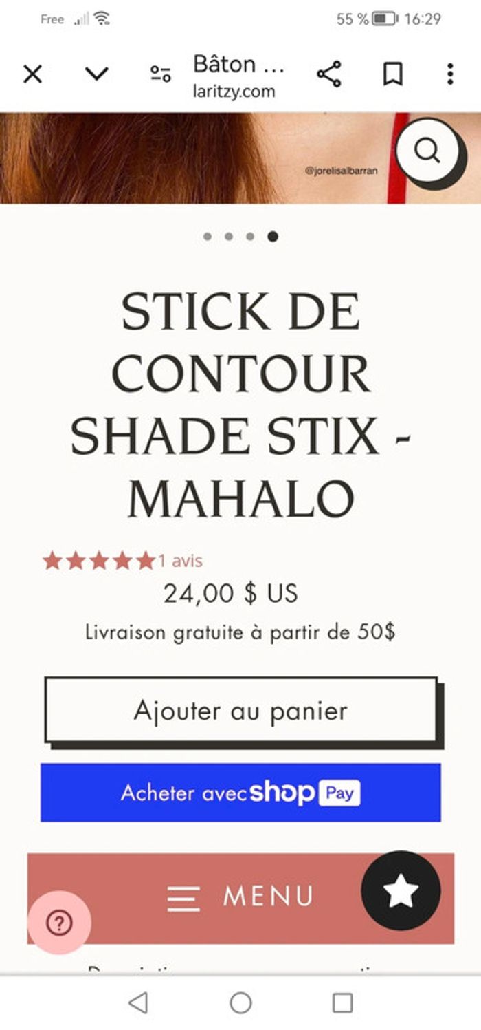 Bâton bronzant marque laritzy cosmetics - photo numéro 4
