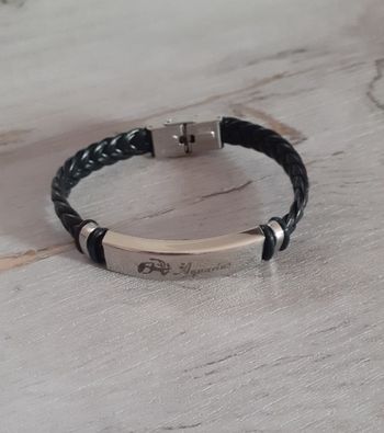 Bracelet argenté noir