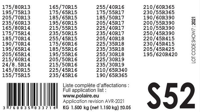 Show'7 chaines a neige textile s52 - photo numéro 4