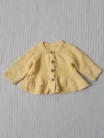 Gilet en maille jaune Nutmeg