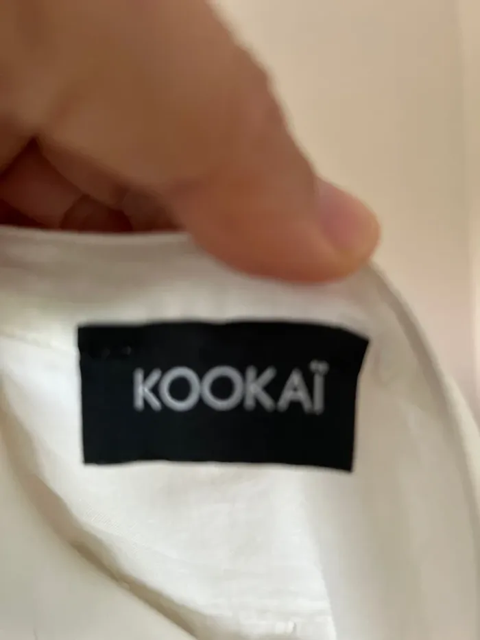 Chemisier blanc kookai - photo numéro 3