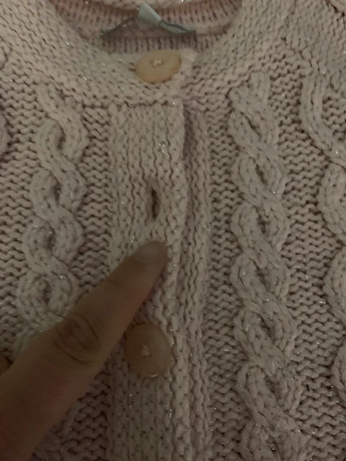Gilet rose pâle 36 mois - photo numéro 4