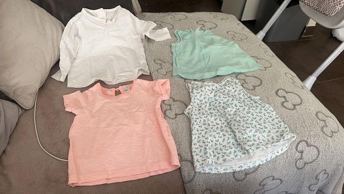 4 haut bébé fille 6 mois