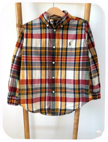 Ralph Lauren - Chemise manches longues à carreaux Ralph Lauren Taille 5 ans