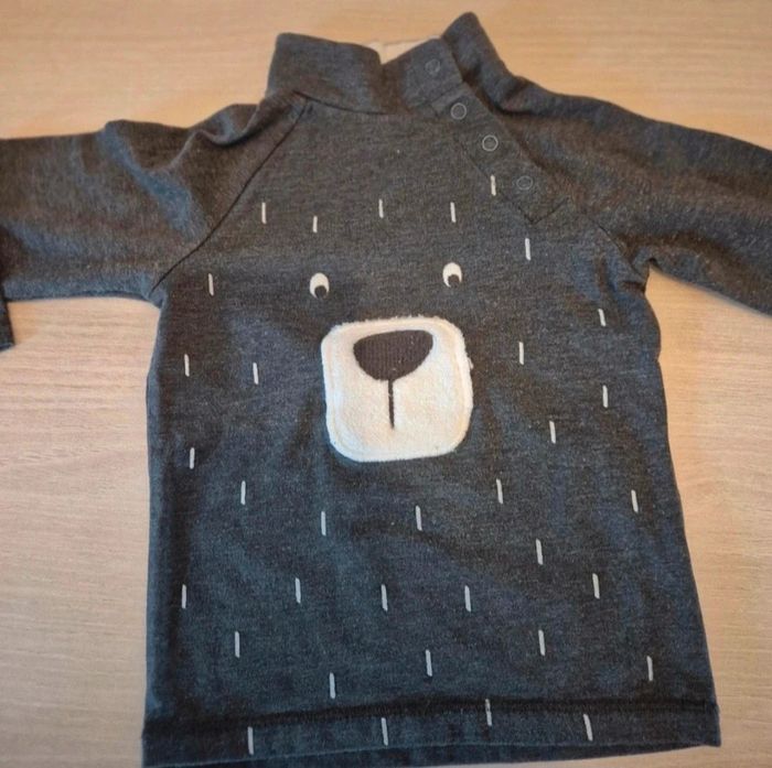 Lot de 3 sous pull taille 9 mois - photo numéro 4