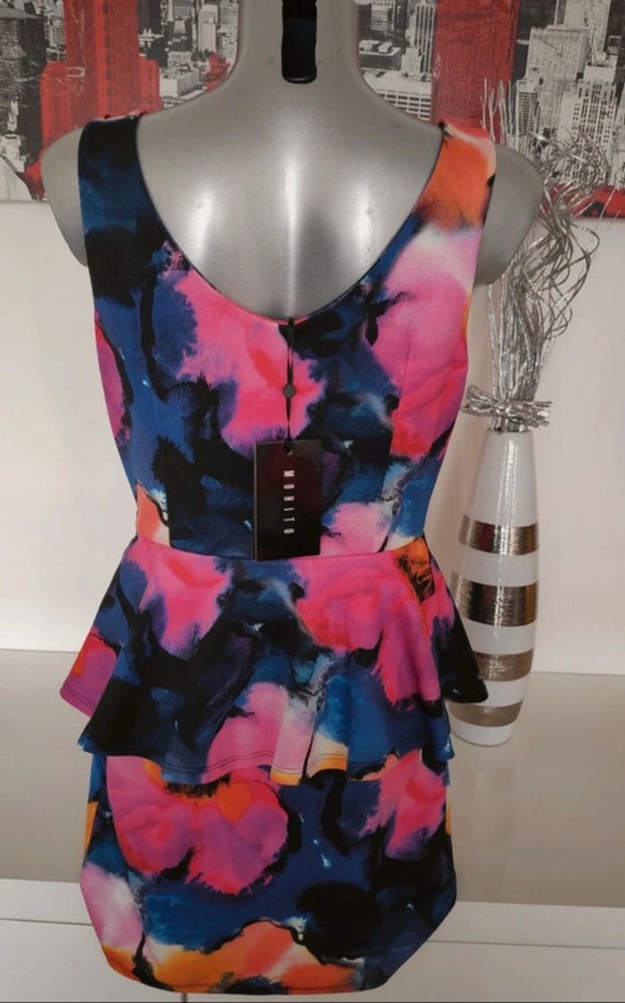Robe sexy fleurie Taille L - photo numéro 3