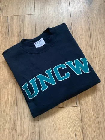 Sweat Champion UNCW bleu marine style Universitaire Taille L