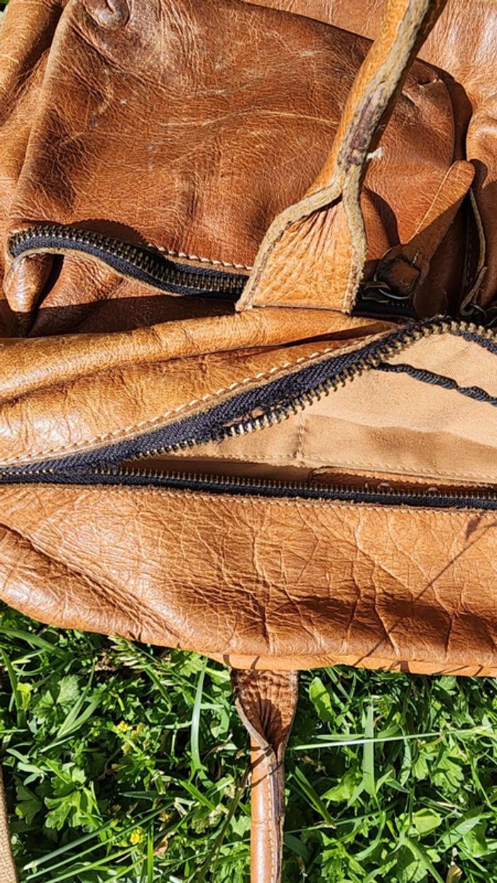 Joli sac en cuir vintage - photo numéro 6
