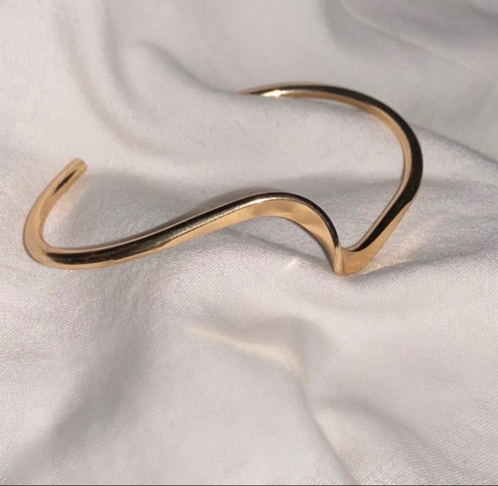Bracelet vague couleur or