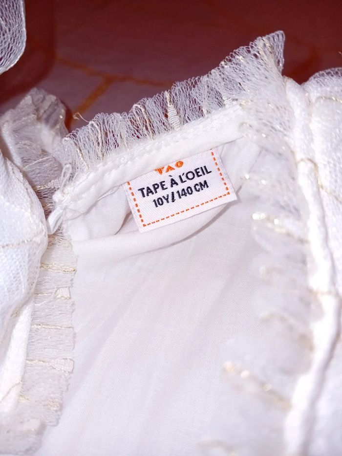 Robe blanche et doré - photo numéro 5