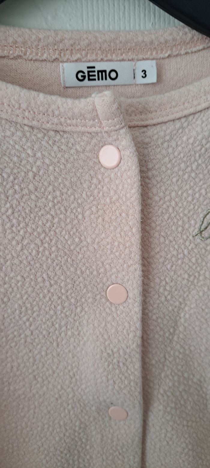 Gilet 3 ans rose pâle - photo numéro 3