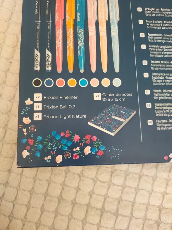 Coffret Pilot-FriXion - mon P'tit Carnet avec ses 8 stylos friXion - photo numéro 6