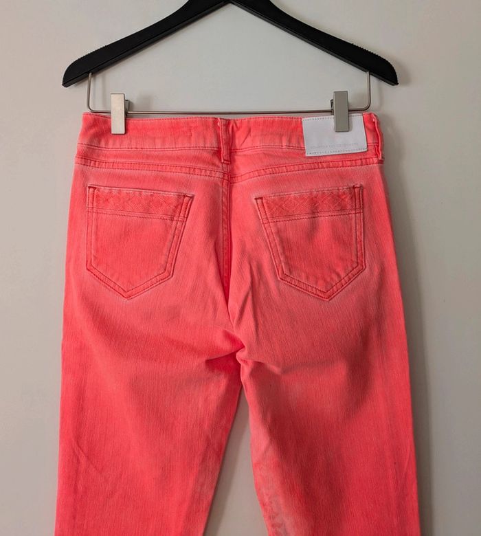 Jeans skinny corail fluo femme - Comptoir des Cotonniers - 38 - photo numéro 4