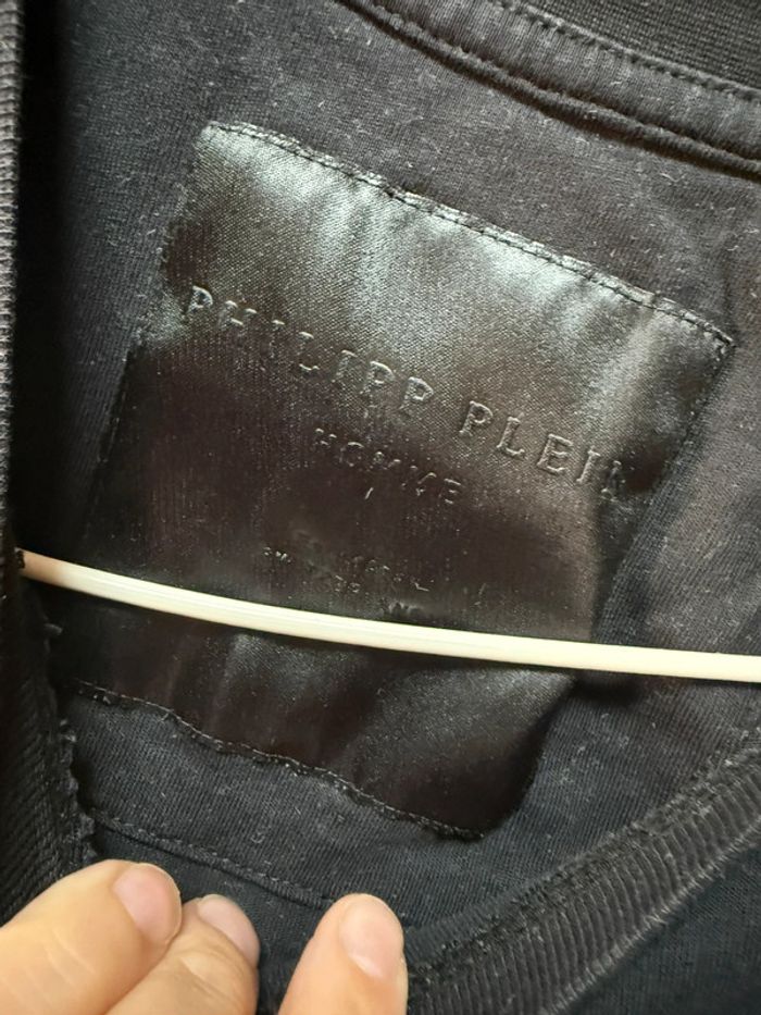 T-shirt Philipp Plein noir tête de mort à paillette taille m - photo numéro 4
