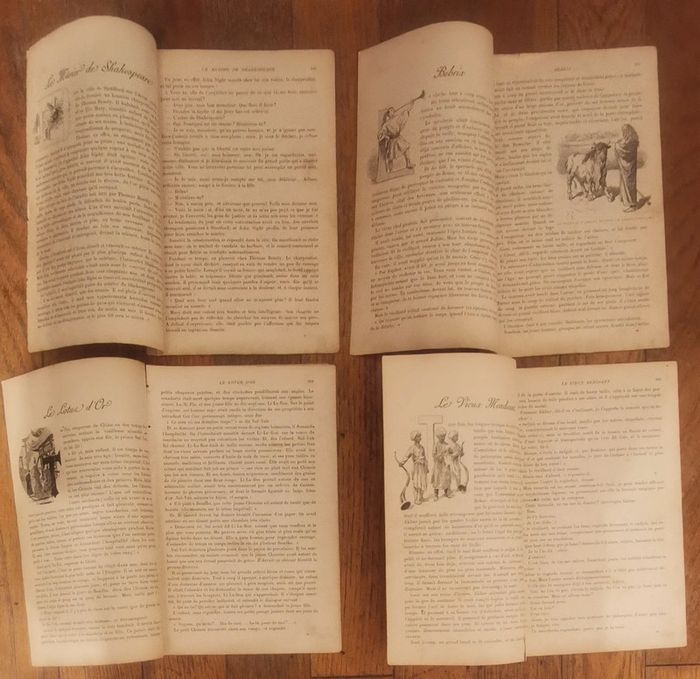 Lot de 4 anciens fascicules Mon journal 1899 vintage - photo numéro 2