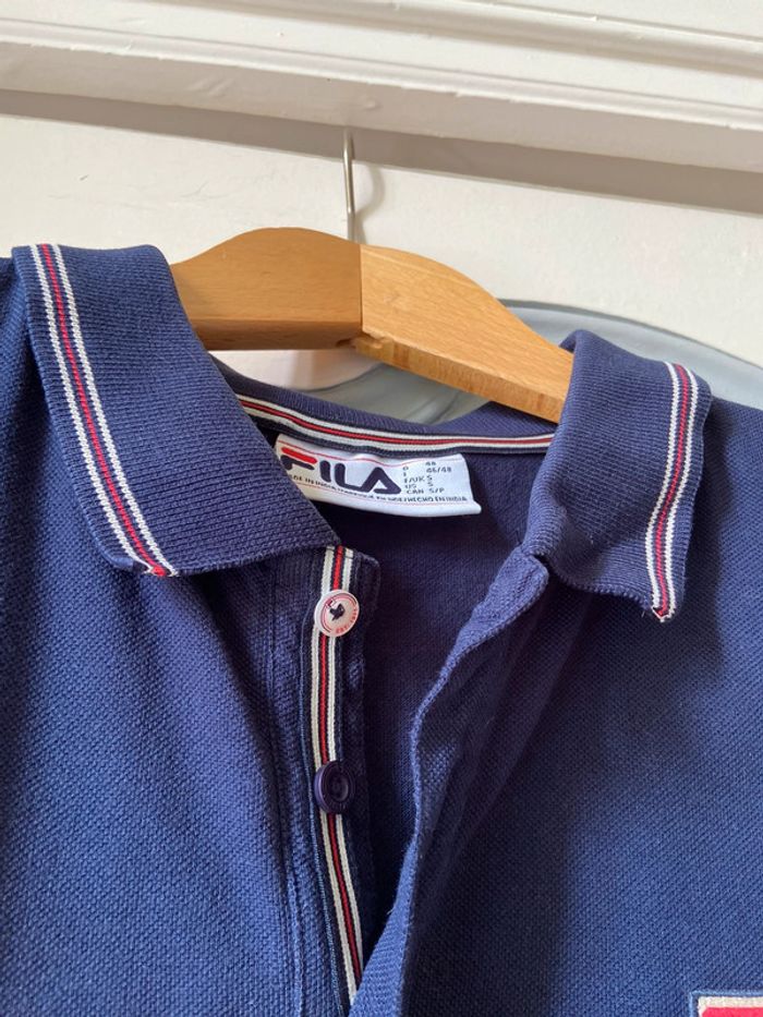 Polo Fila bleu marine taille S - photo numéro 8