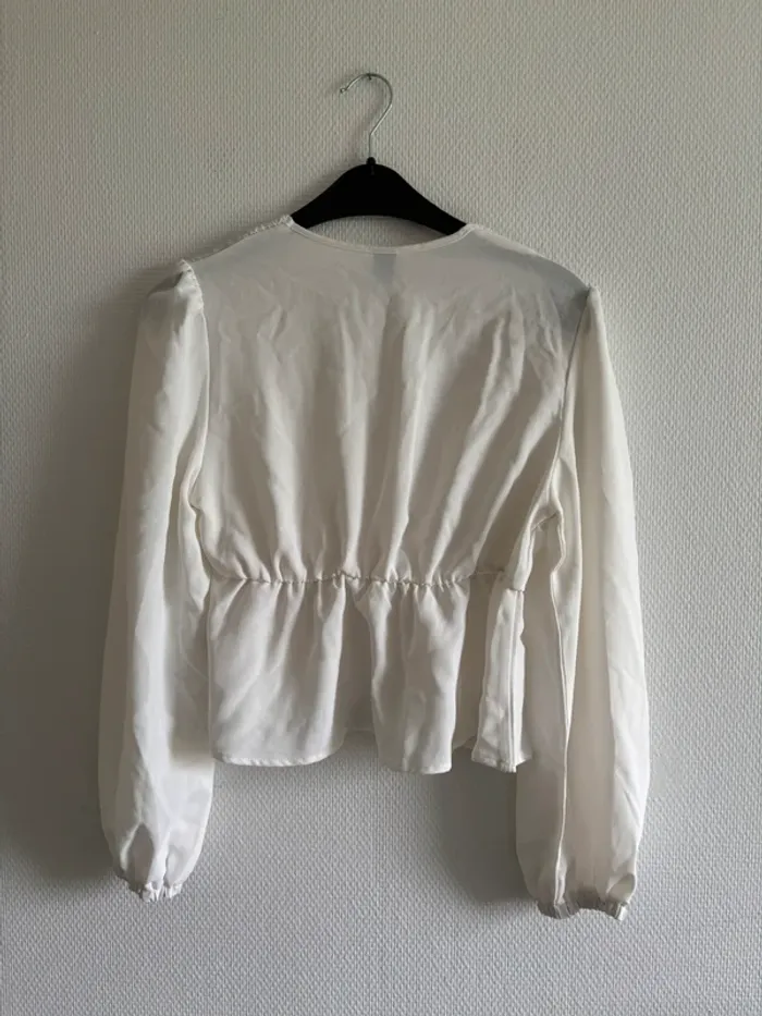 Blouse blanche dentelle - photo numéro 3