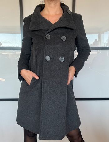 💐🌼nouveauté🌼💐 Manteau long gris Sud Express 38