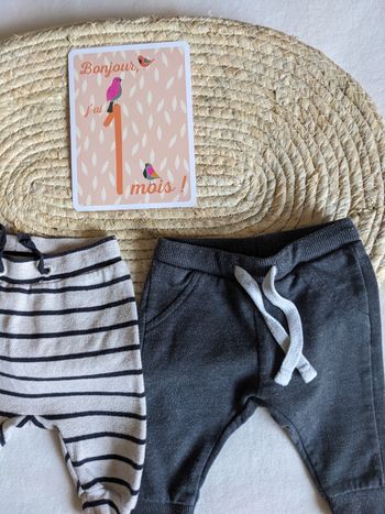 Pantalons taille 1 mois