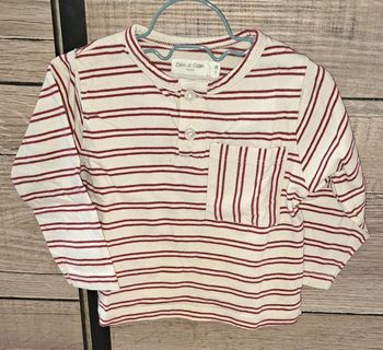 Tee-shirt manches longues Eden et Victor 9 mois