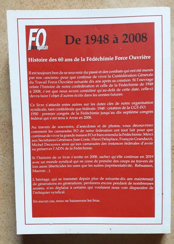 Histoire de la fedechimie - photo numéro 2