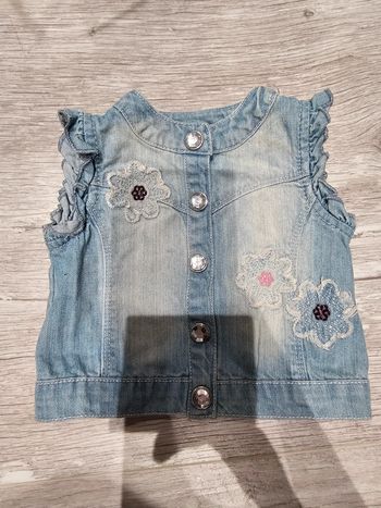 Veste sans manches jeans